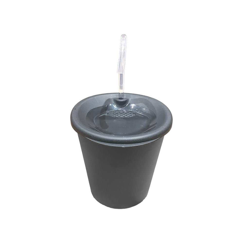 Miniatura Fonte Bebedouro Elevado Meau Preto para Cães e Gatos - Bivolt