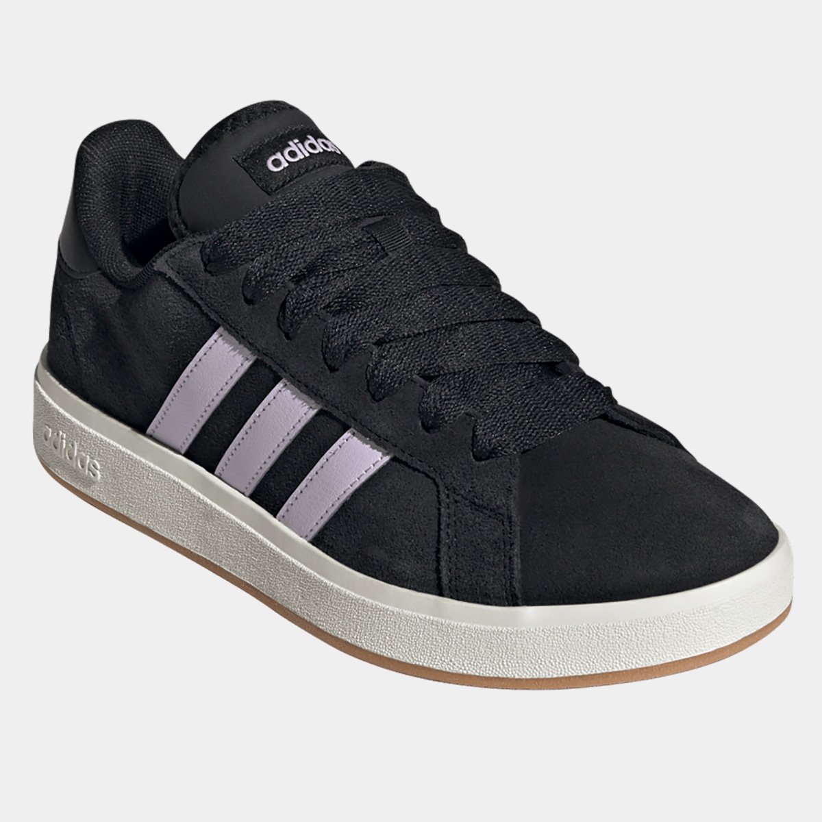 Miniatura Tênis Adidas Grand Court Base Suede Feminino Preto - 34