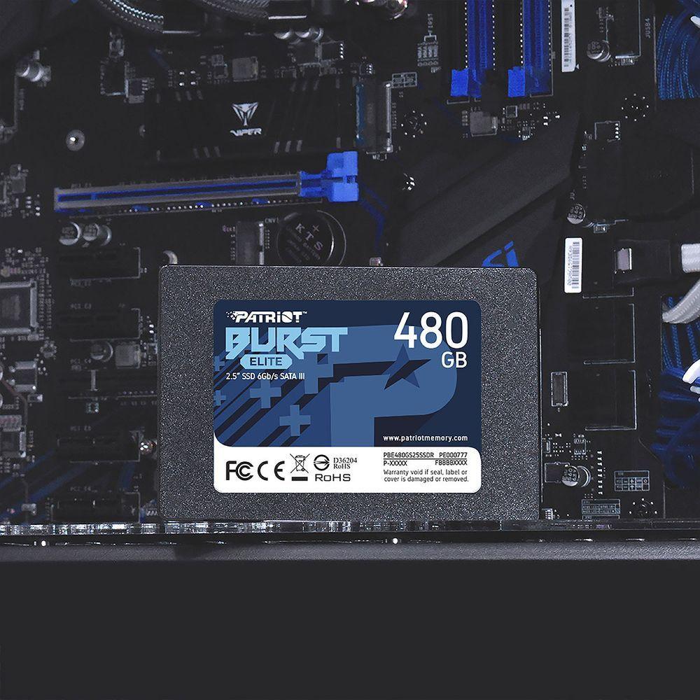Miniatura Ssd 480Gb Patriot Burst Elite Sata Iii 6Gb/S Leitura 450Mb