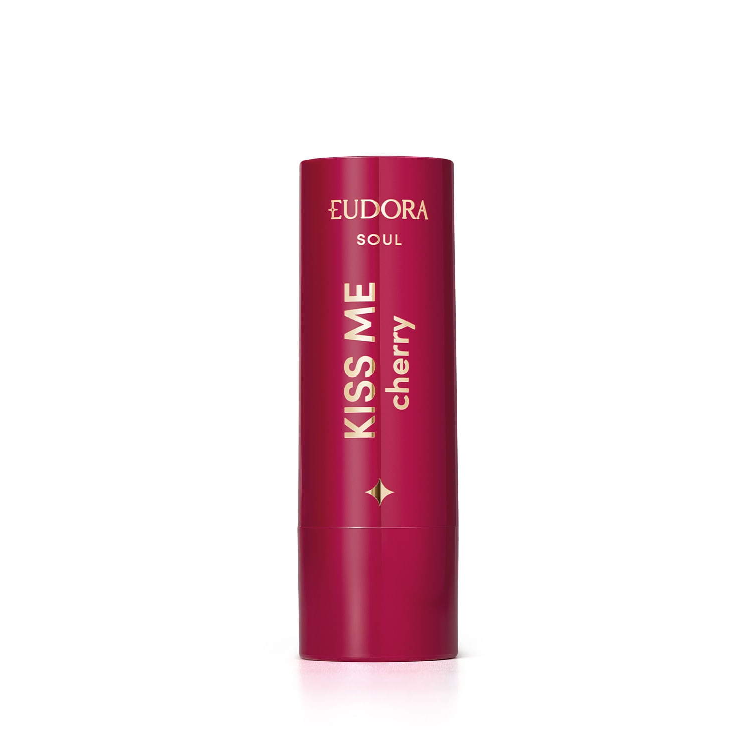 Miniatura Eudora Kiss Me Cherry Batom Hidratante Vermelho Cereja Divina 3,7g