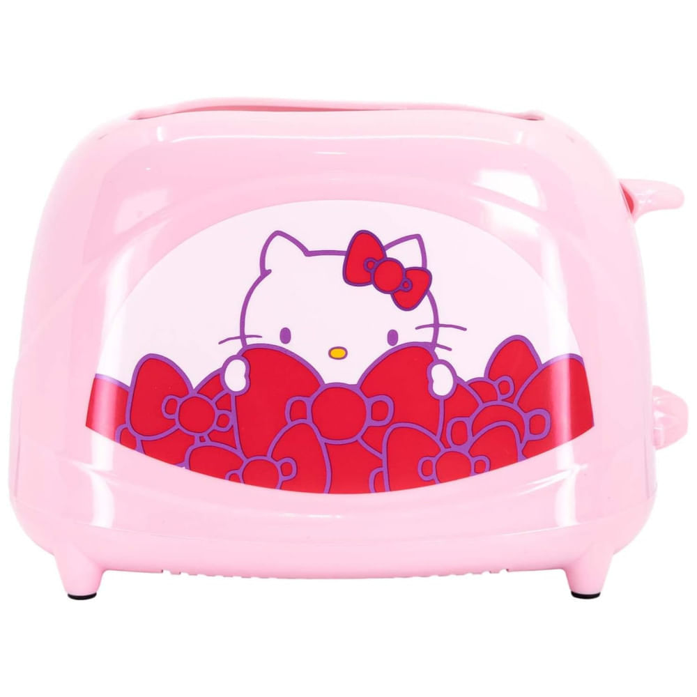 Miniatura Torradeira 2 Fatias com Tema Hello Kitty e Termostato Ajustável, 110V 700W, Uncanny Brands, Rosa 110v