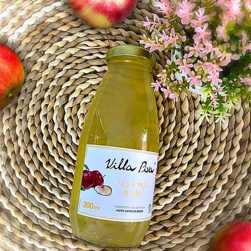 Miniatura Kit 2X: Suco De Maçã Integral Sem Açúcar Villa Piva 300Ml