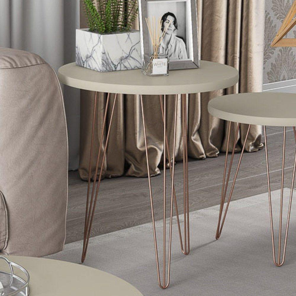 Mesa de Apoio Redonda Base Aço… | Shopping do Inter