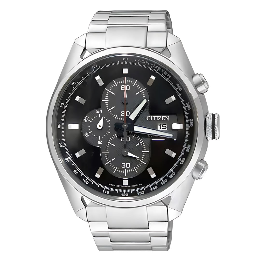 Relógio Masculino Citizen Prata Cronógrafo Eco Drive TZ30240T