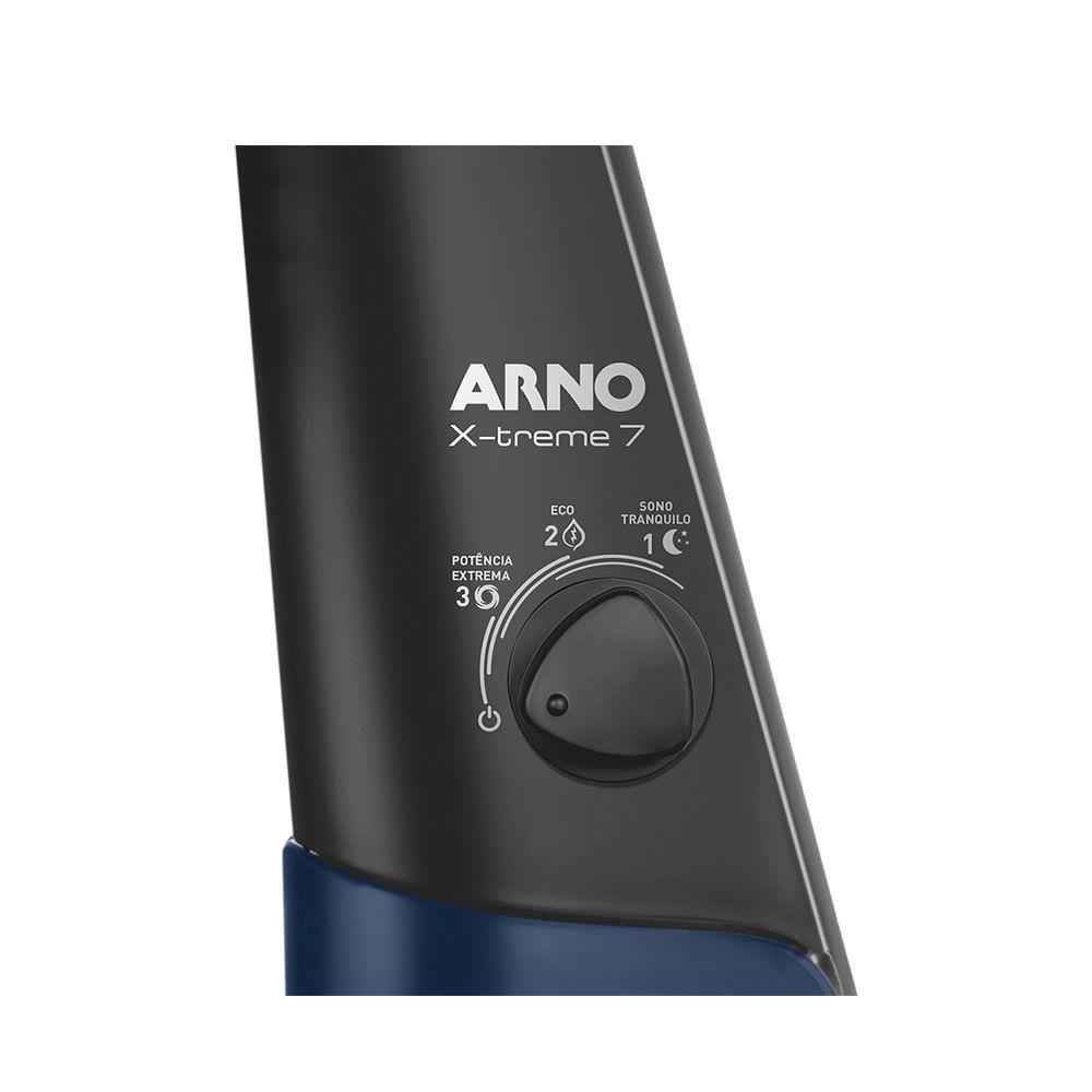 Ventilador De Coluna Arno 40cm X-Treme 7 VE7C Preto E Azul Escuro 127V