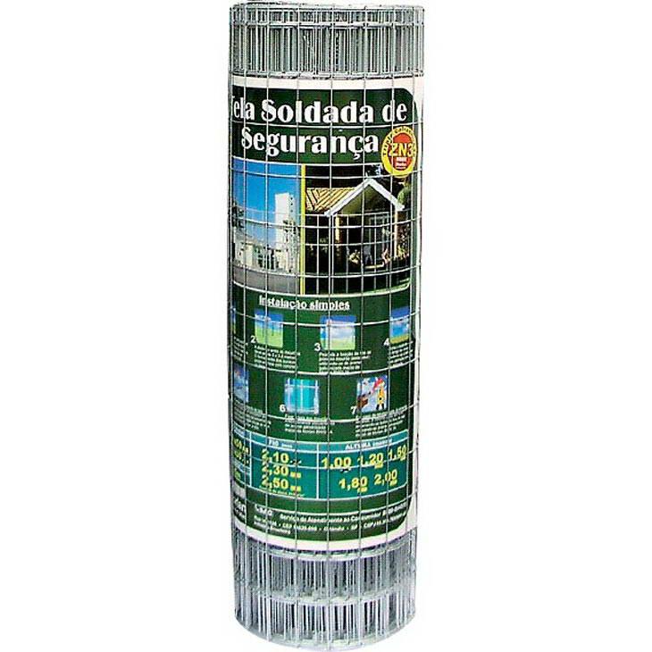 Miniatura Tela Soldada para Alambrado, Morlan Galvanizada 2,30 mm, 1,20 x 25 Metros
