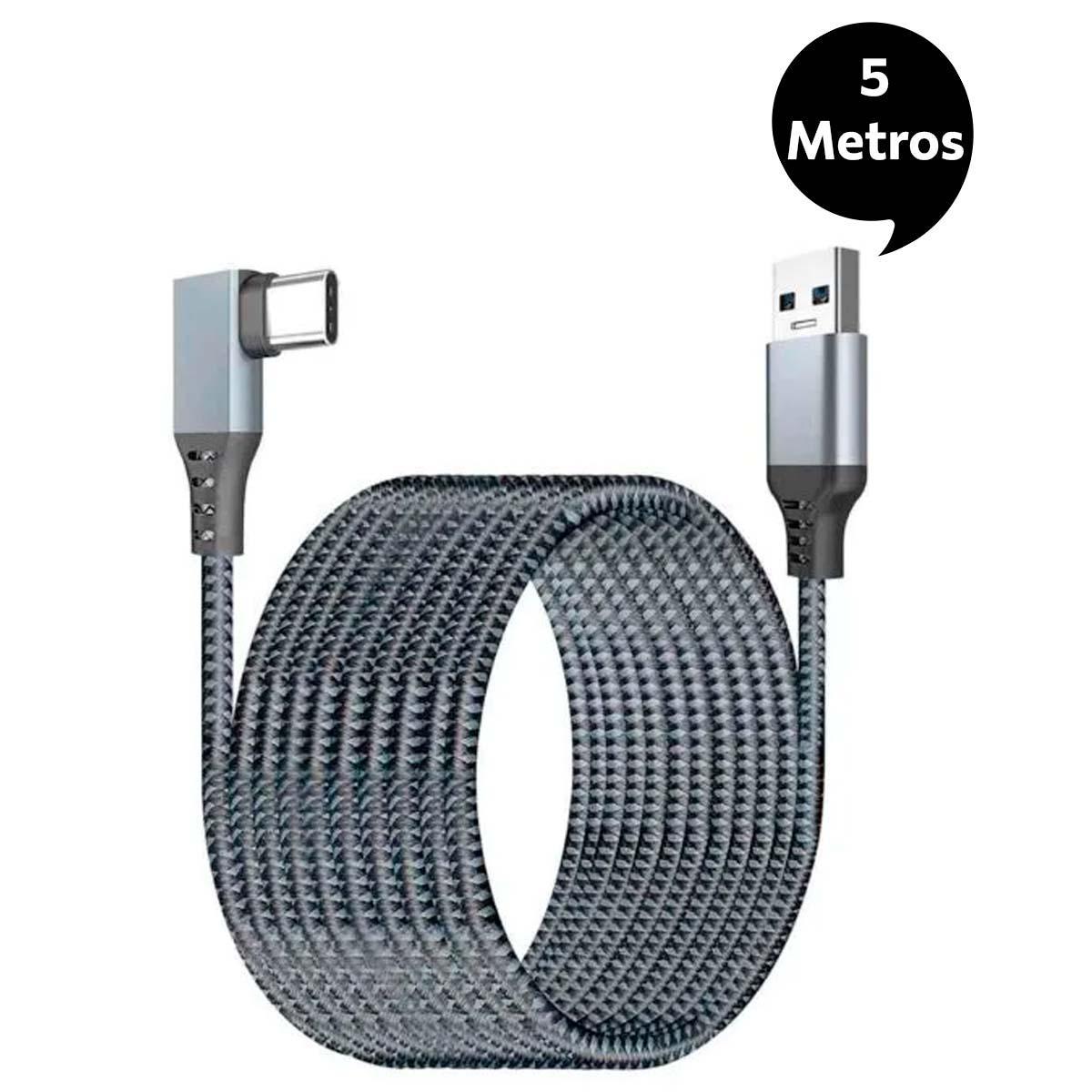 Miniatura Cabo Usb 3.2 Para Oculus Quest 2 E 1 Tipo C Vr Pc 5 Metros