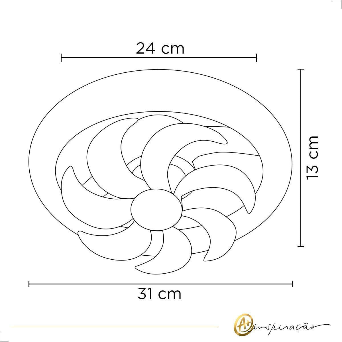 Miniatura Luminária Ventilador De Teto Led Multicor Controle Remoto