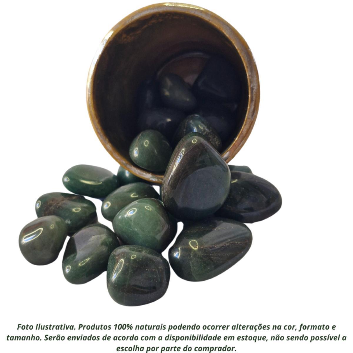 Miniatura Pedra Quartzo Verde Escuro 2 A 4 Cm 250 Gramas Natural