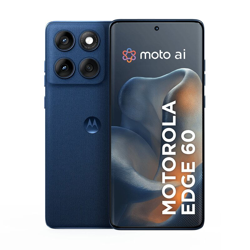 Miniatura Smartphone Motorola Edge 60 5G - Azul Marinho, 512GB, 24GB (12 GB RAM+12 GB Ram Boost), Câmera Dupla 50MP Sony e Tela de 6.7"