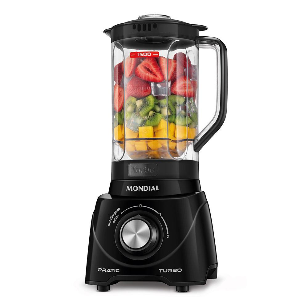 Liquidificador Pratic Turbo L98B Mondial Preto 127V
