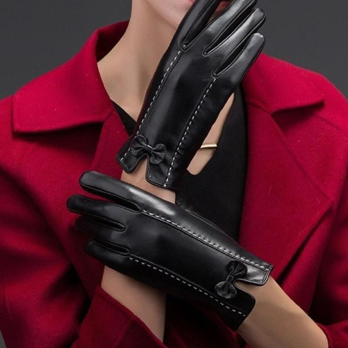 Miniatura Luva Sintética Lã Quente Térmica Frio Motoqueira Par