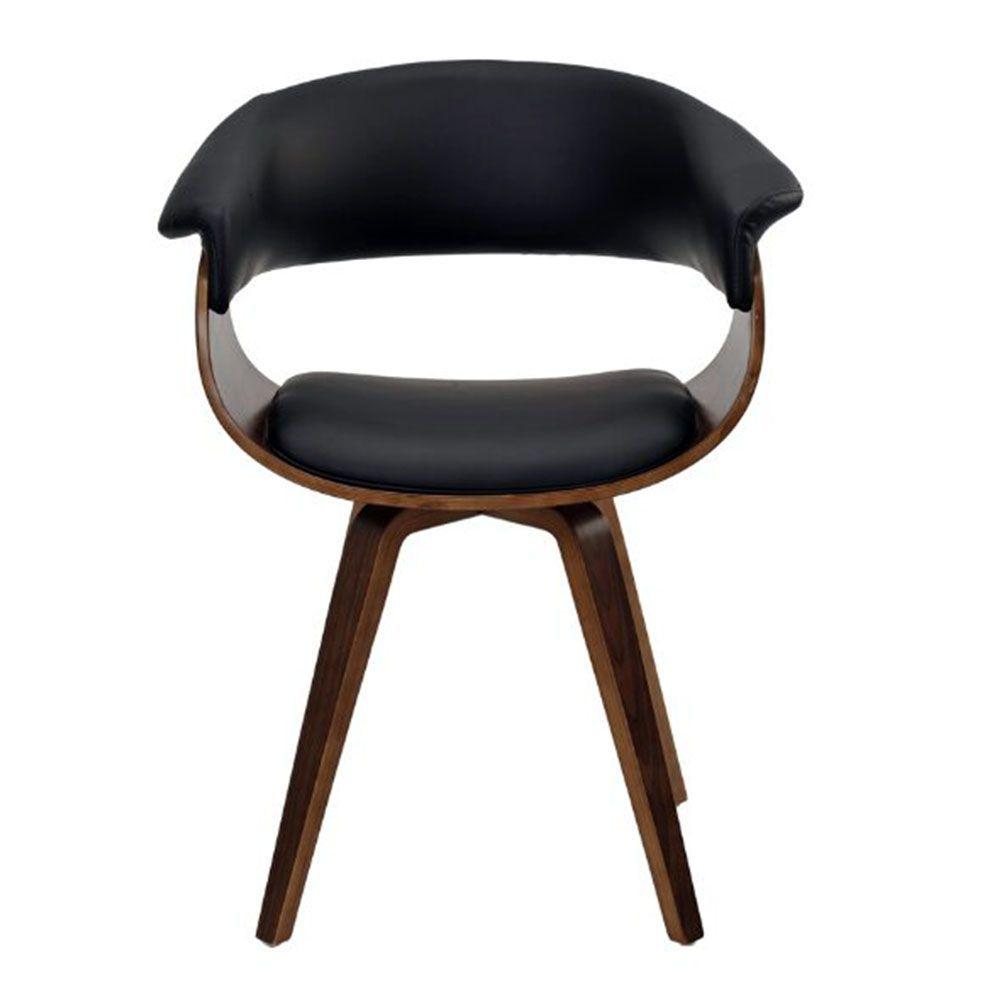 Miniatura Cadeira Betina Base Giratória - Pu Preta