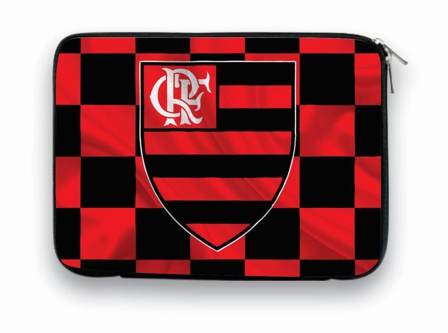 Miniatura Capa Case Notebook 14 Personalizado Flamengo Fundo Xadrez