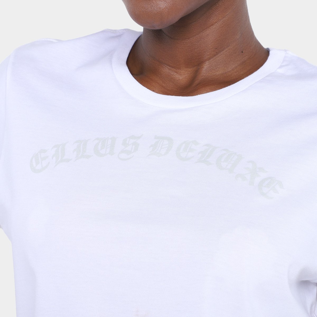Miniatura Camiseta Ellus Deluxe Hong Kong Gothic Feminina Branco - G