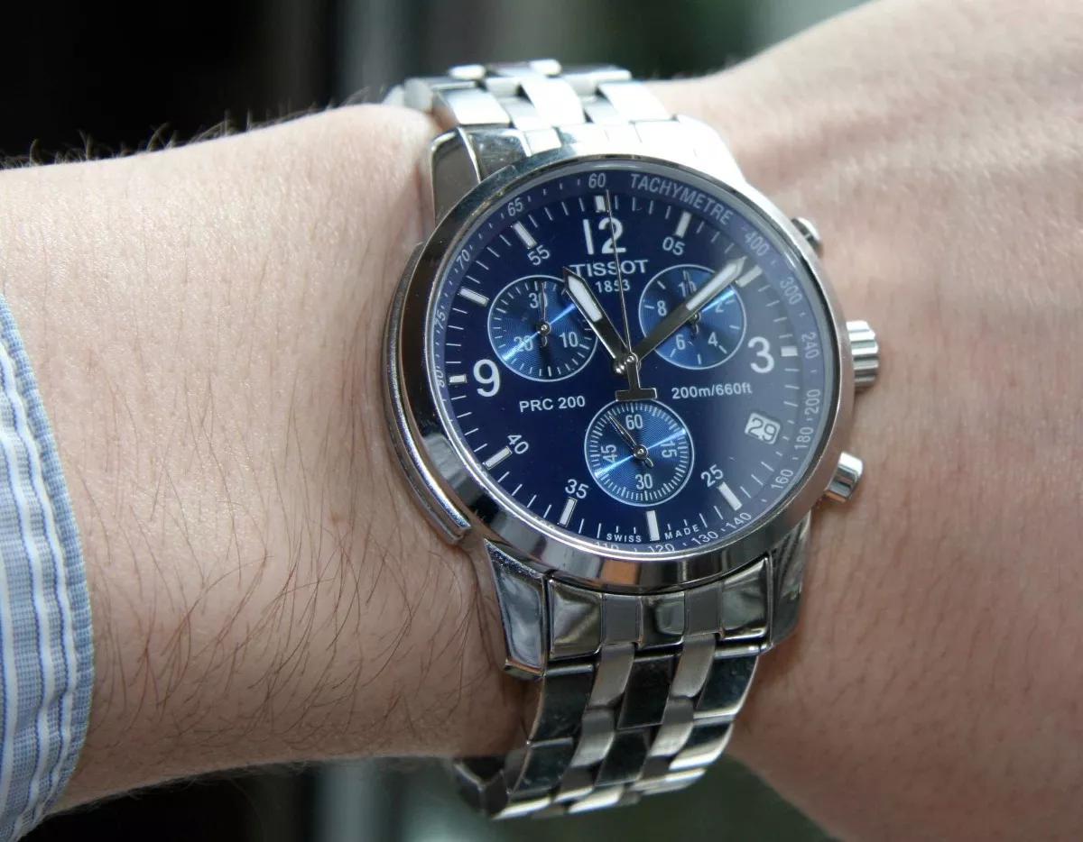 Miniatura Relógio Tissot Prc 200 T17.1.586.42 Azul Aço 40mm
