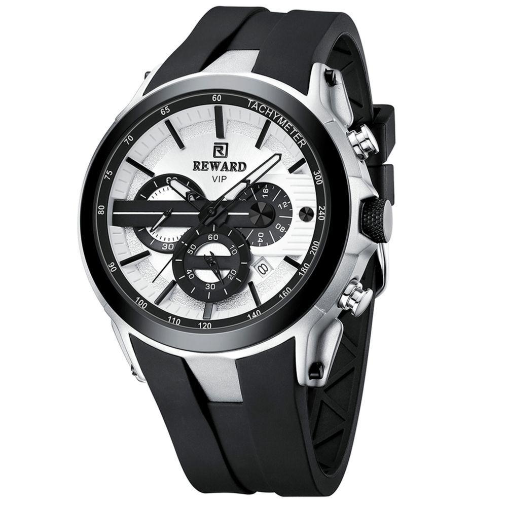Miniatura Relogio Masculino Esportivo Impermeavel 3atm Pulseira De Silicone Preto