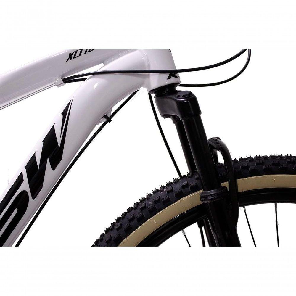 Miniatura Bicicleta Aro 29 Ksw Xlt 24v Freio A Disco Suspensão Mountain Bike Alumínio - Branco Tam.17