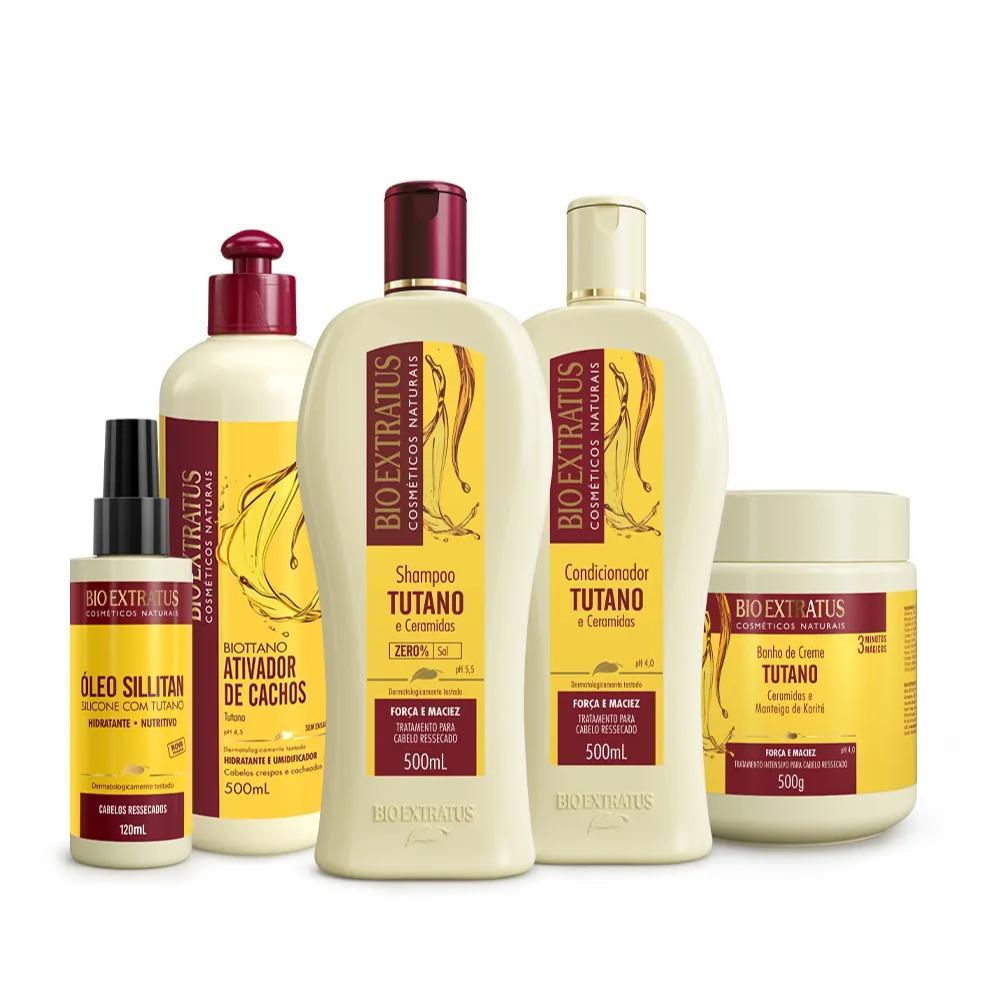 Miniatura Kit Tutano Bio Extratus Cabelos Cacheados/Crespos (500Ml/G)