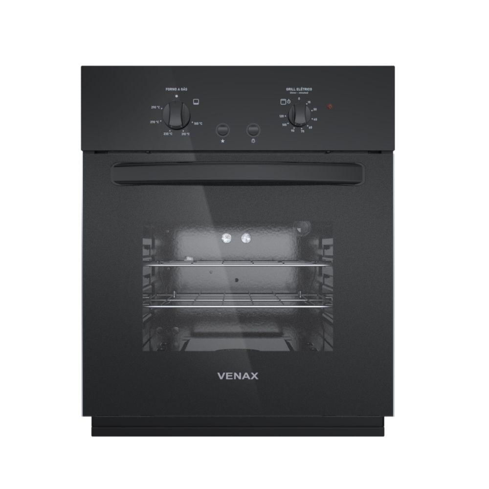 Miniatura Forno De Embutir A Gas Venax 50 Litros Giii Gas Glp Totale Nero Preto 127V