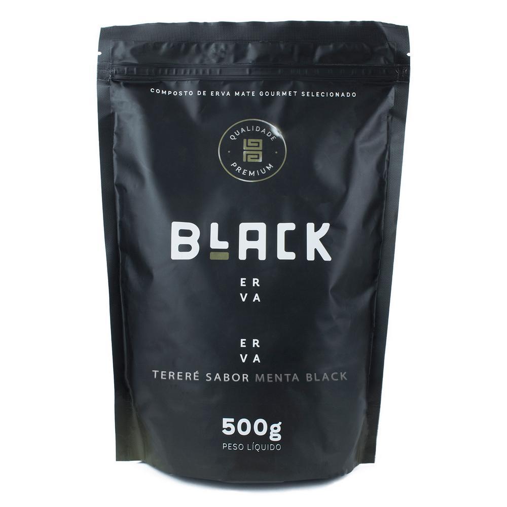Miniatura Erva Mate Tereré Black Erva 500G Sabor Menta Black