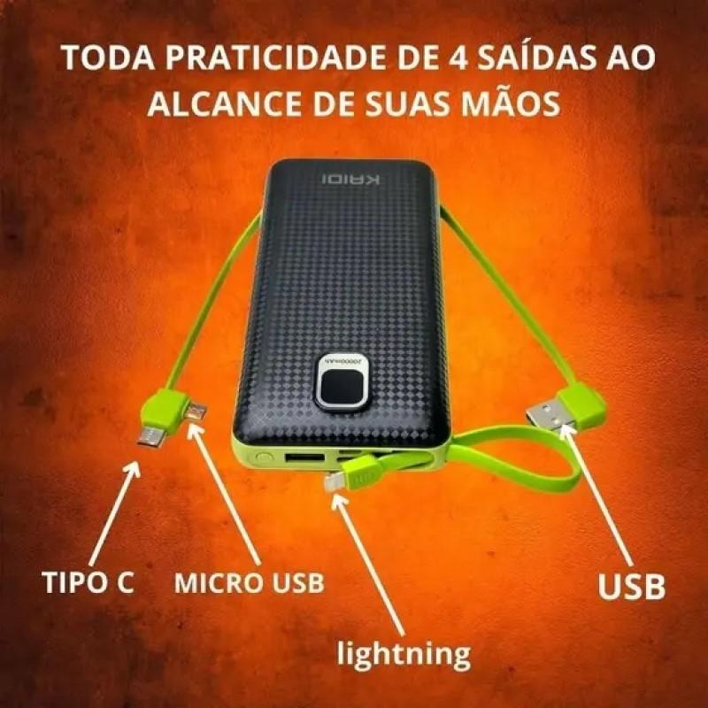 Miniatura Power Bank Kaidi Knc-8882 20000 Carregador Portátil 8882 955