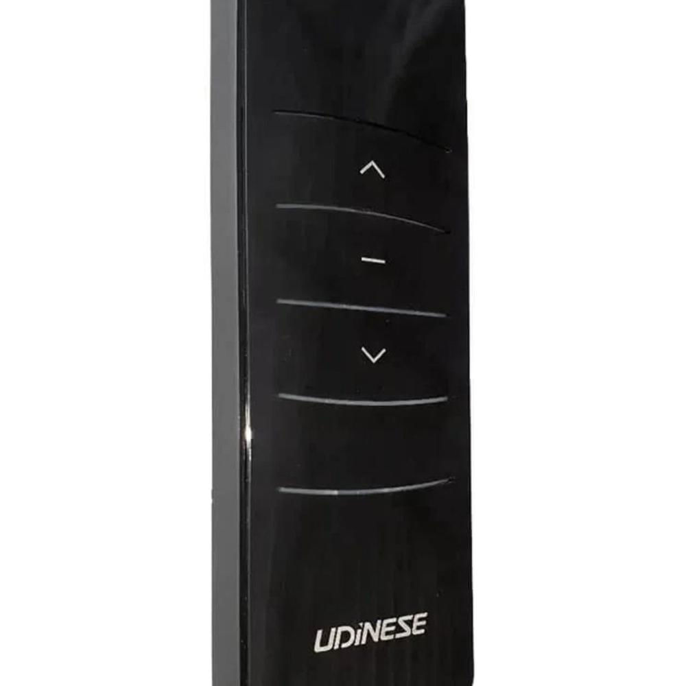 Miniatura Janela Veneziana Integrada Automatizada com Motor 220v 120x150 Lucasa Aluminio Preto