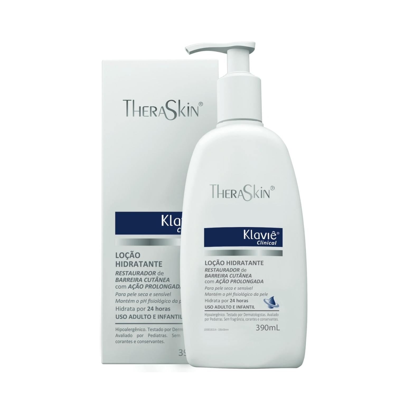 Miniatura Locao Hidratante Corporal Klavie Clinical 390ml