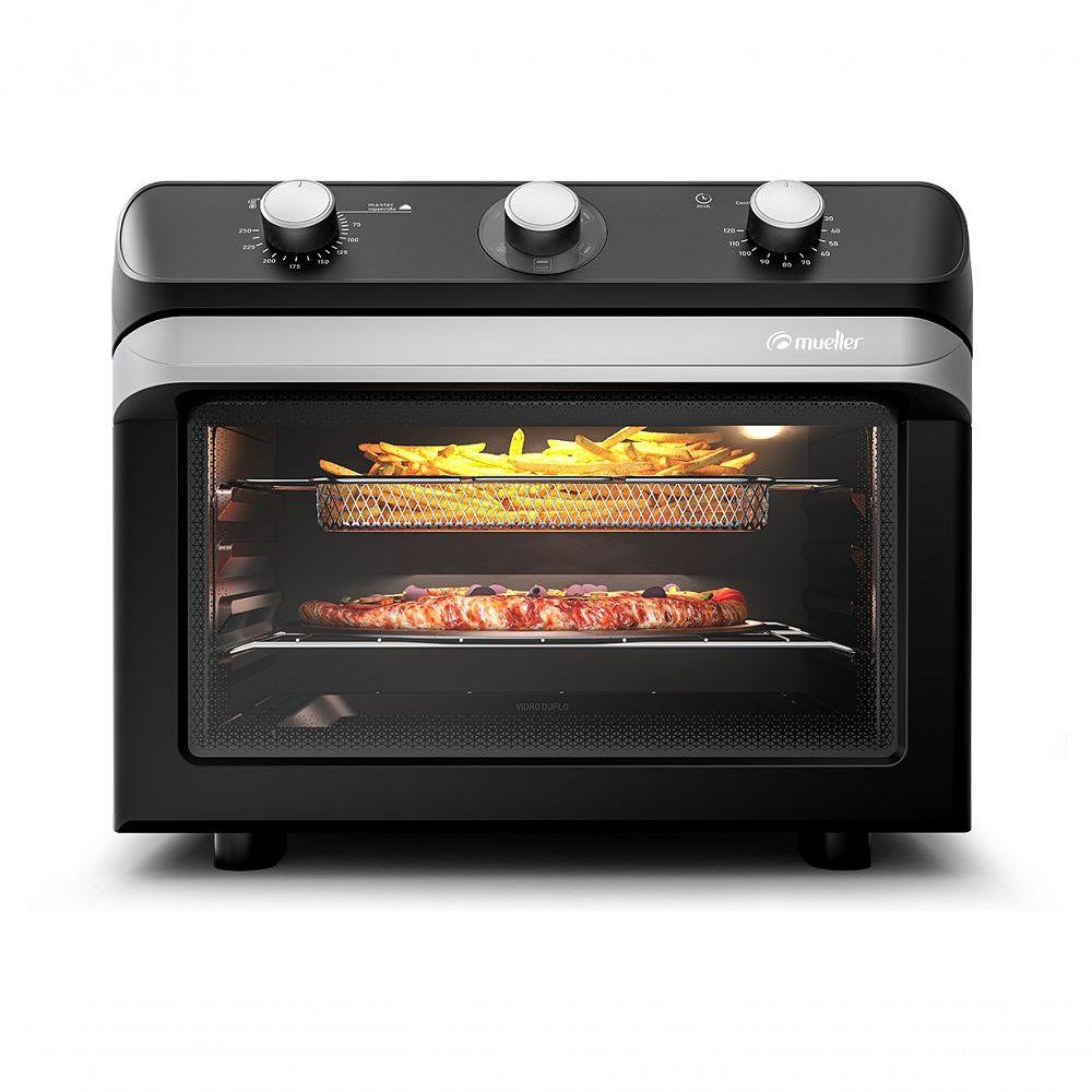 Miniatura Forno Elétrico De Bancada Mueller - 35 Litros - Air Forno Mfb35g Preto 110v