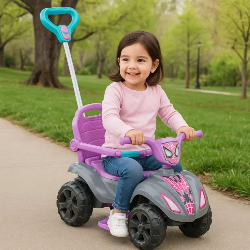 Miniatura Quadriciclo Infantil Baby Aranha Girl - Rosa