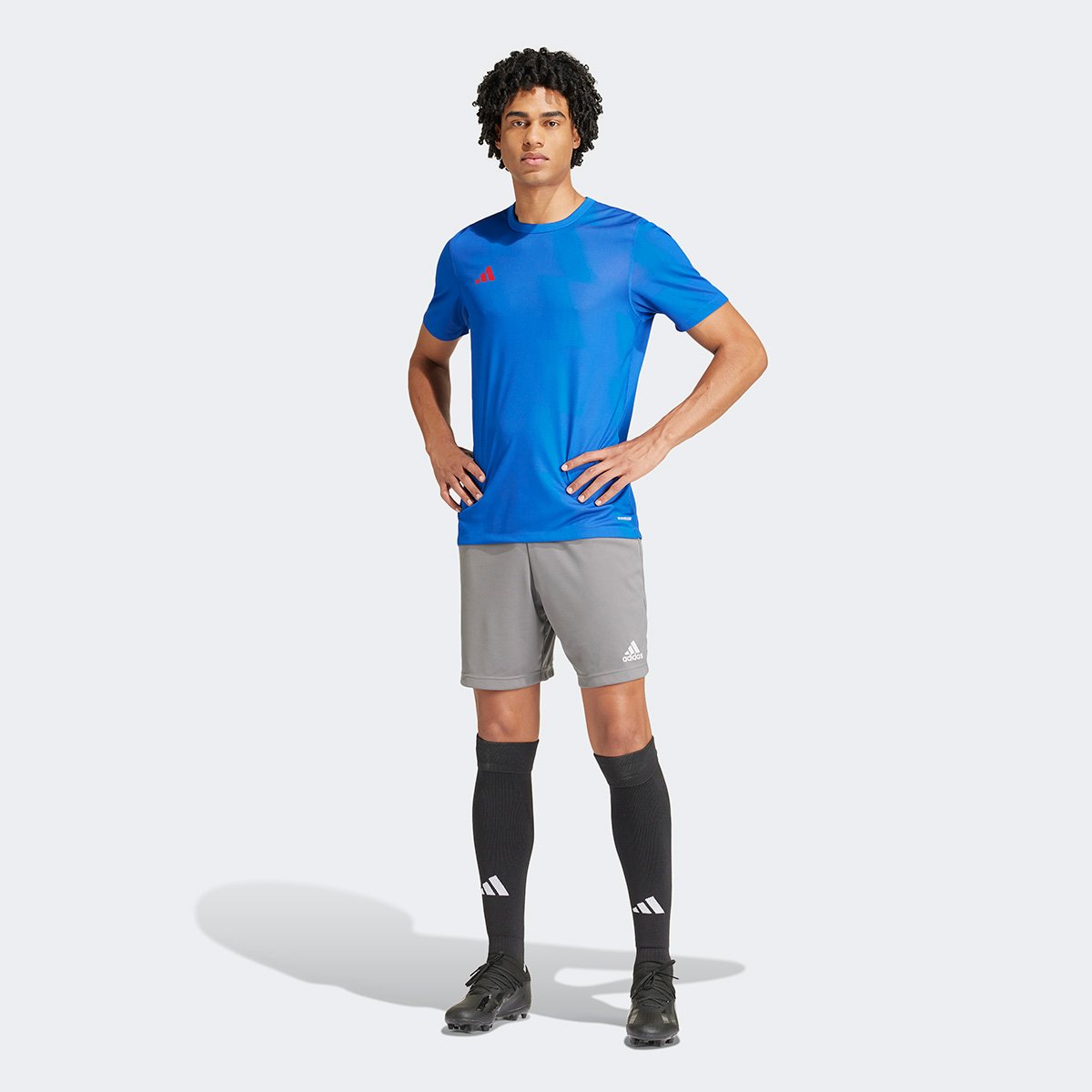 Camisa Adidas Dupla Face 24 Masculina Azul+Vermelho - P