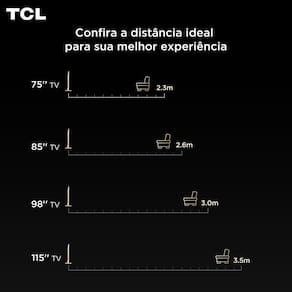 Smart TV 98” TCL 98C6K 4K QD-Mini LED Google TV 144Hz