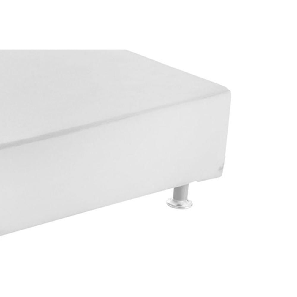 Miniatura Cama Box Base Queen Americana Courano White (158x198x23) - Ortobom