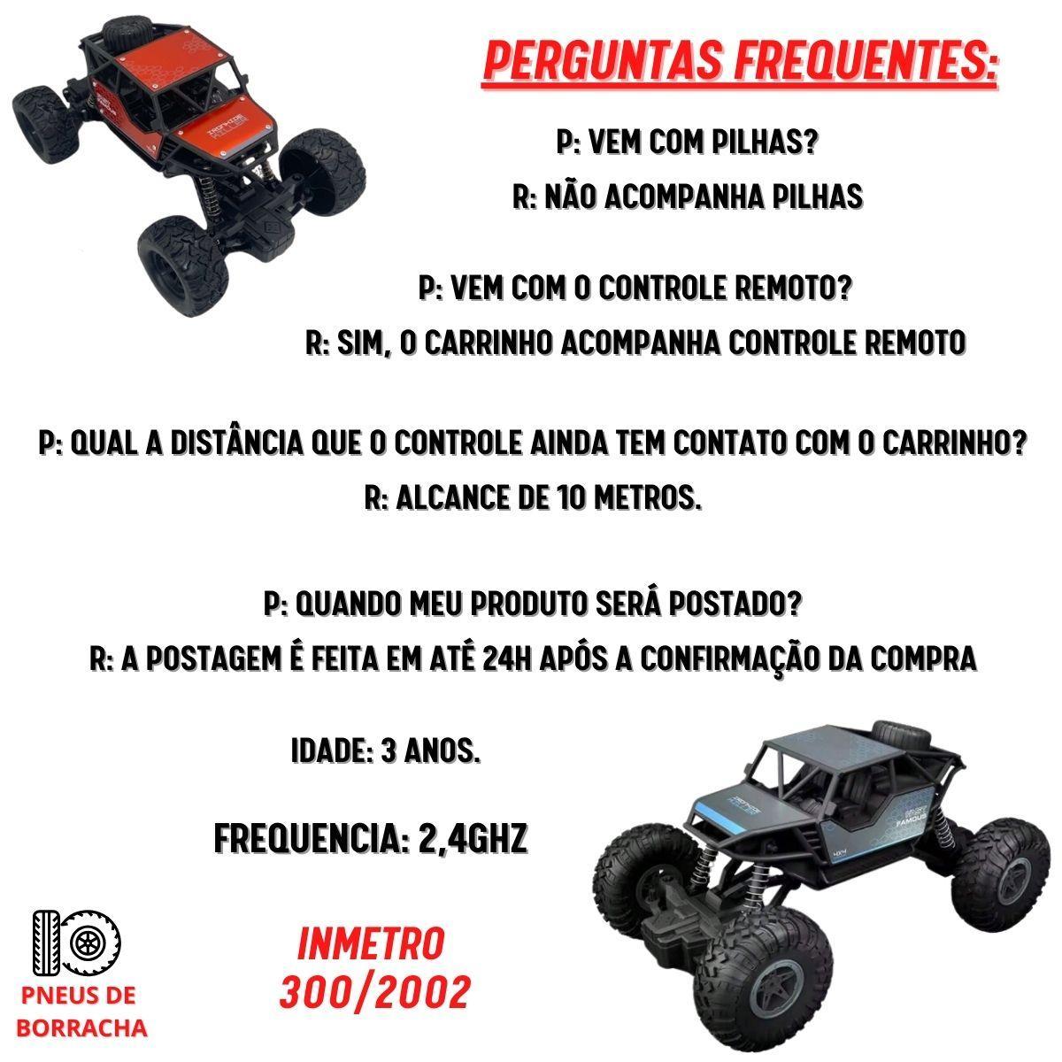 Carrinho De Controle Remoto Subida Na Terra Jipe-Bigfootcar