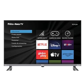 Miniatura Smart TV LED 32" Philco PTV32K34RKGB Roku TV, Dolby Audio e Processador Quad-Core, HDMI, USB e Wi-Fi