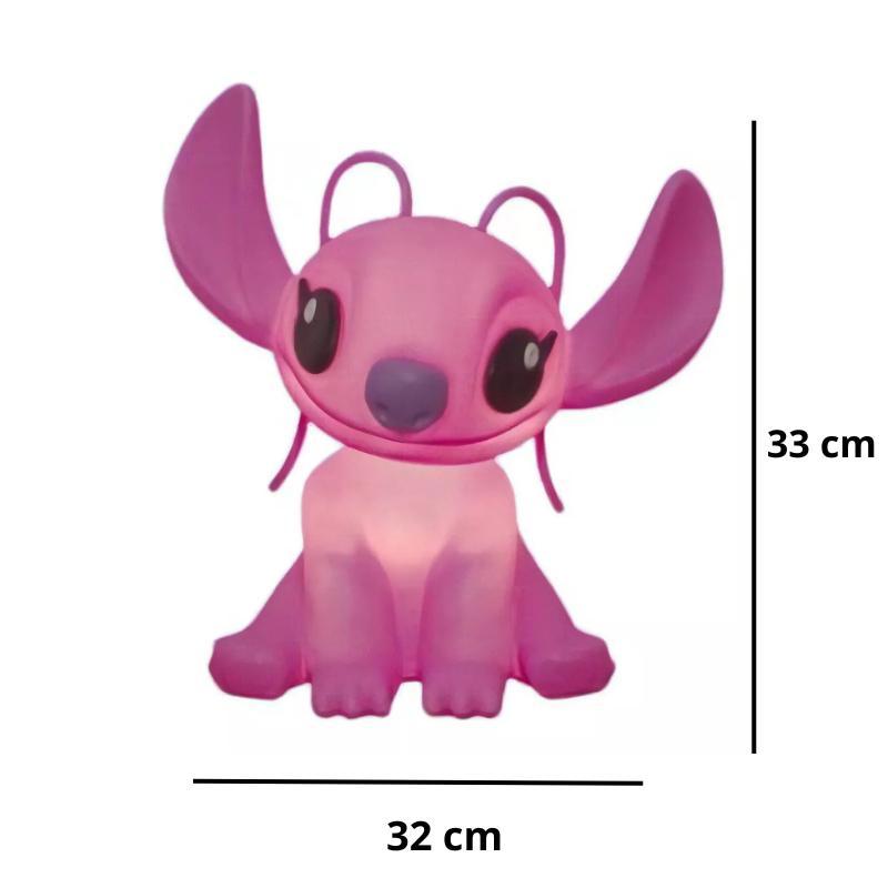 Luminária Mesa Angel Stitch Disney Polietileno