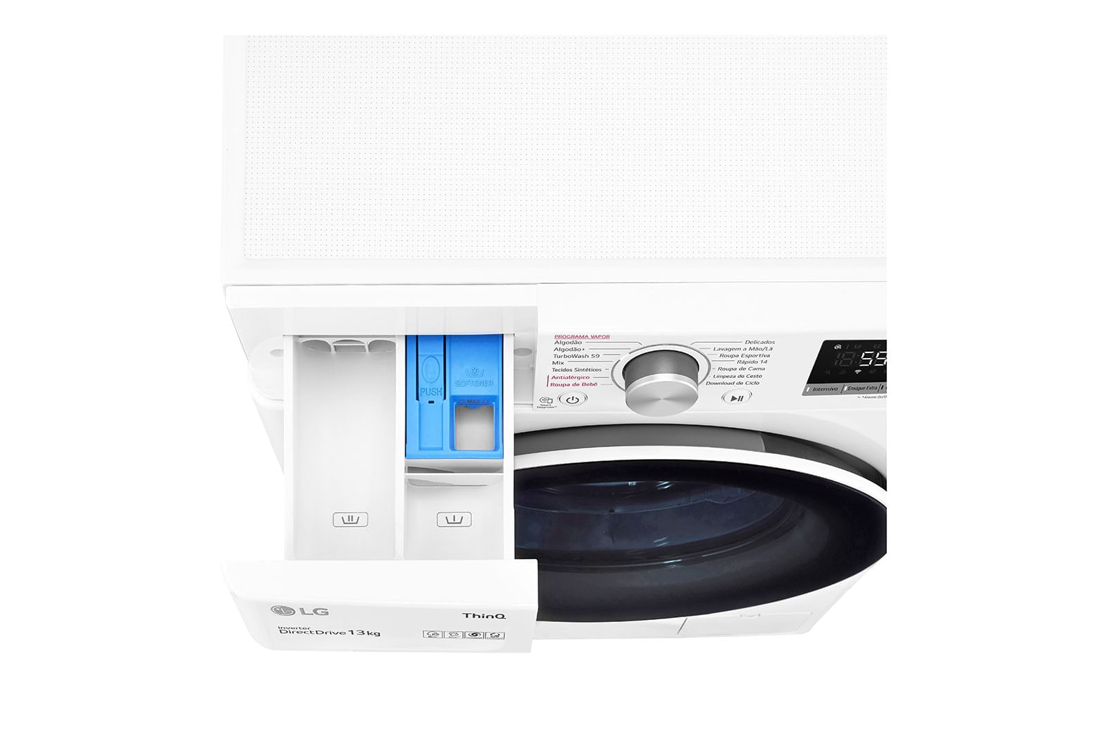 Lavadora Smart LG VC4 13KG 220v Branco com IA AIDD - FV5013WC4A