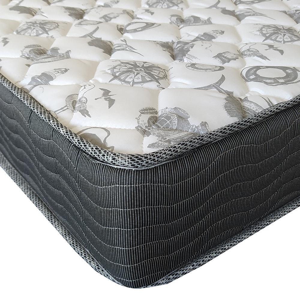 Miniatura Cama Box Viúva + Colchão D33 Ortobom Iso 100 128cm Branco