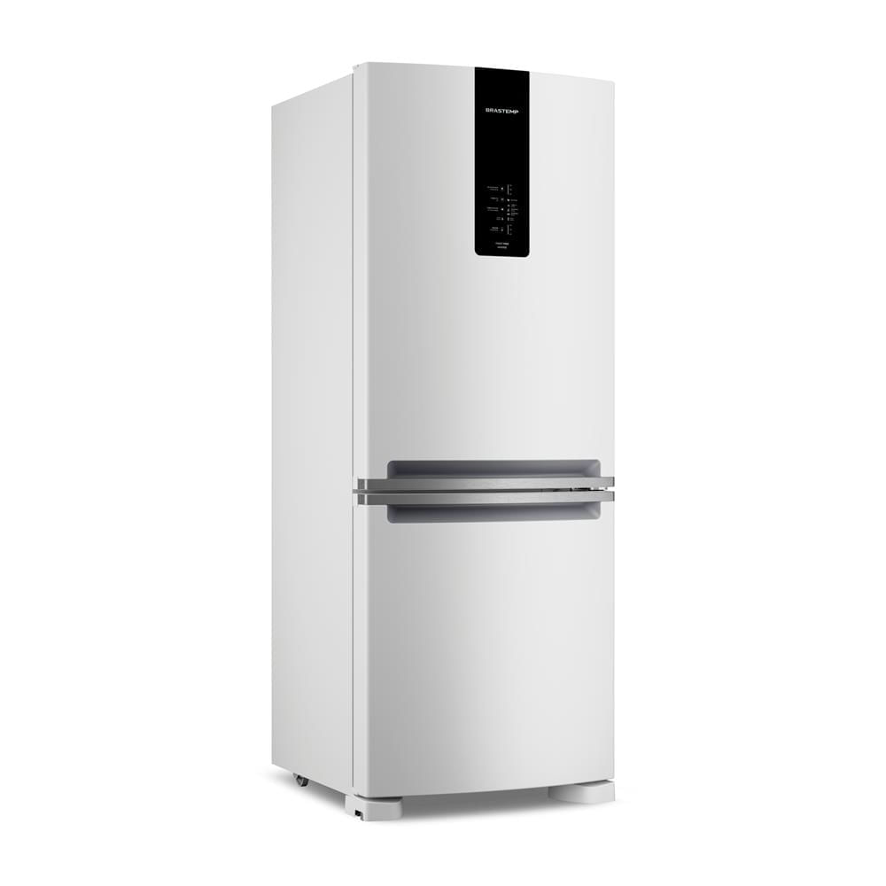 Miniatura Geladeira Brastemp Frost Free Inverse A+++ 447 litros cor Branca com Smart Flow e Fresh Box - BRE57FB 110v