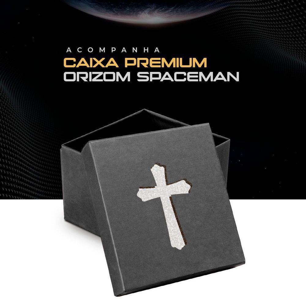 Miniatura Relogio Masculino Prata + Caixa Religiao Original Cruz Jesus