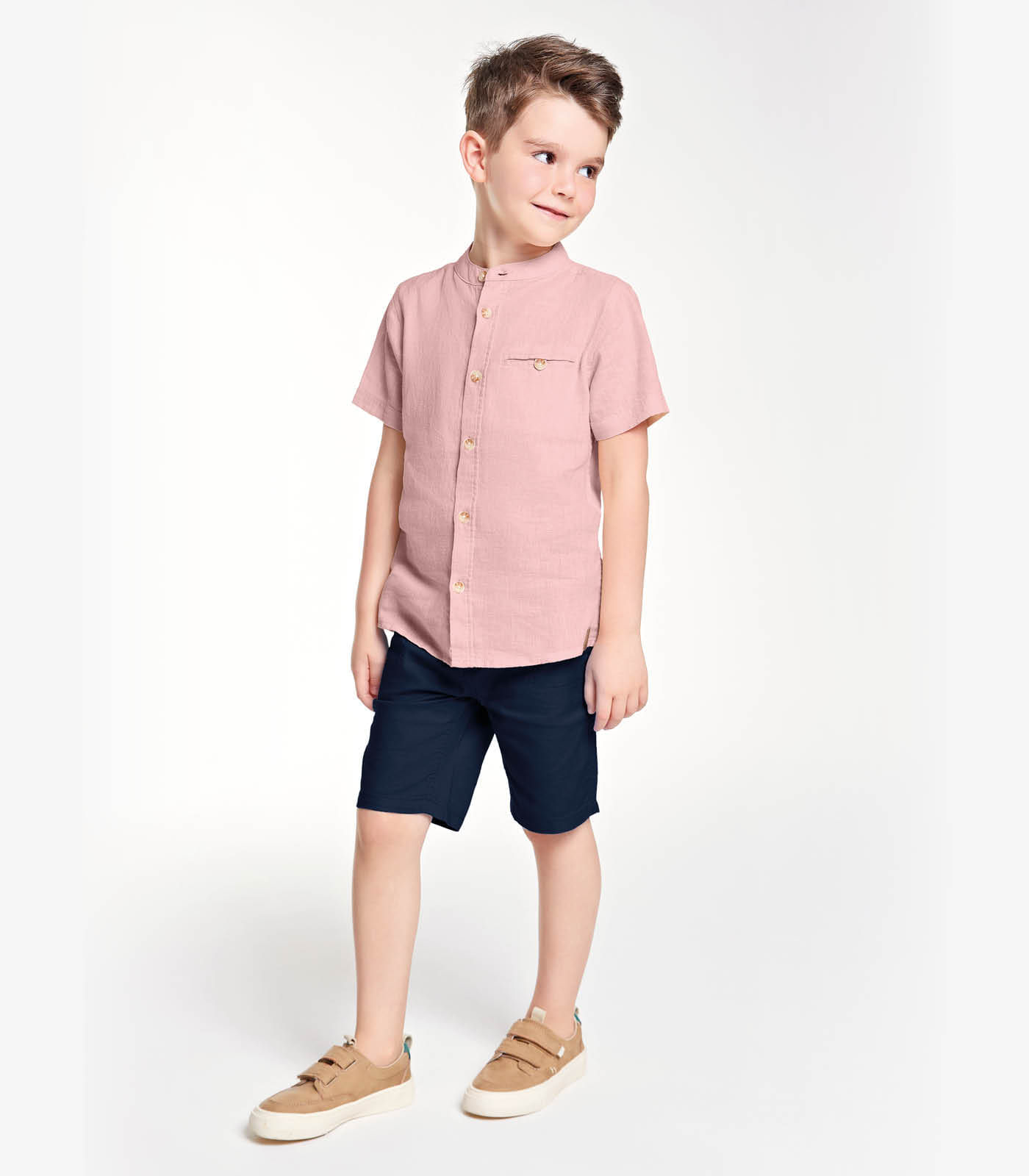 Conjunto Menino Camisa Com Bermuda Trick Nick Rosa 10