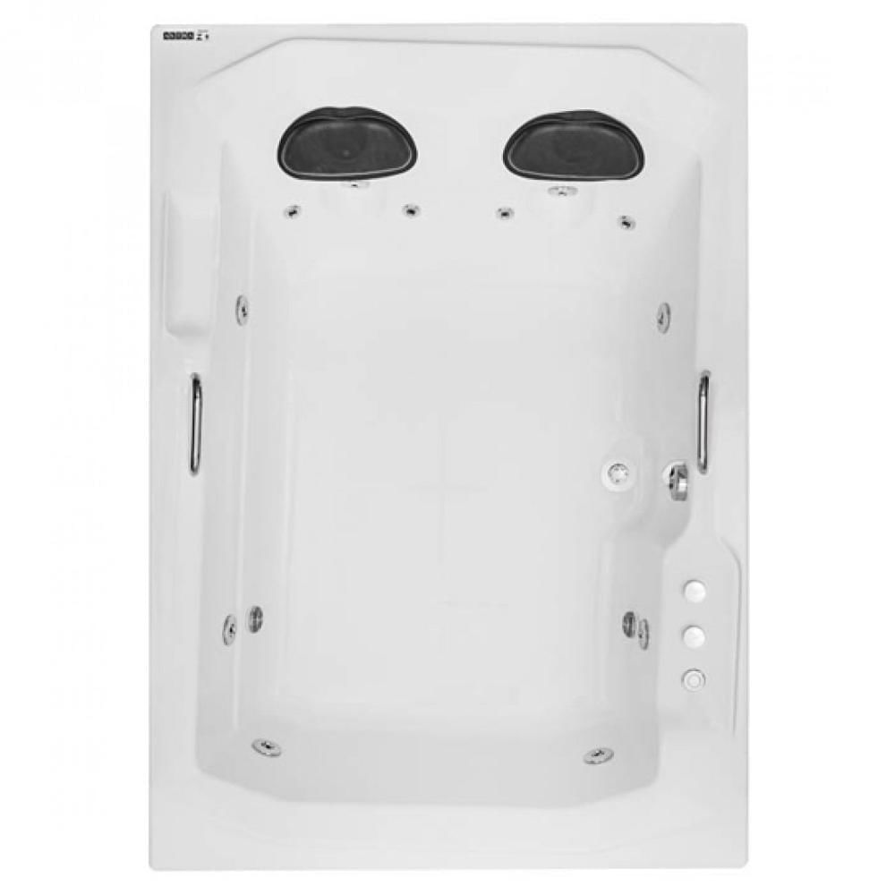 Miniatura Banheira Hidromassagem Astra Prima Maggiore Super Luxo 180cmx120mx44cm - 06 Jatos Branco Gel-Coat P2 com Aquecedor 220V