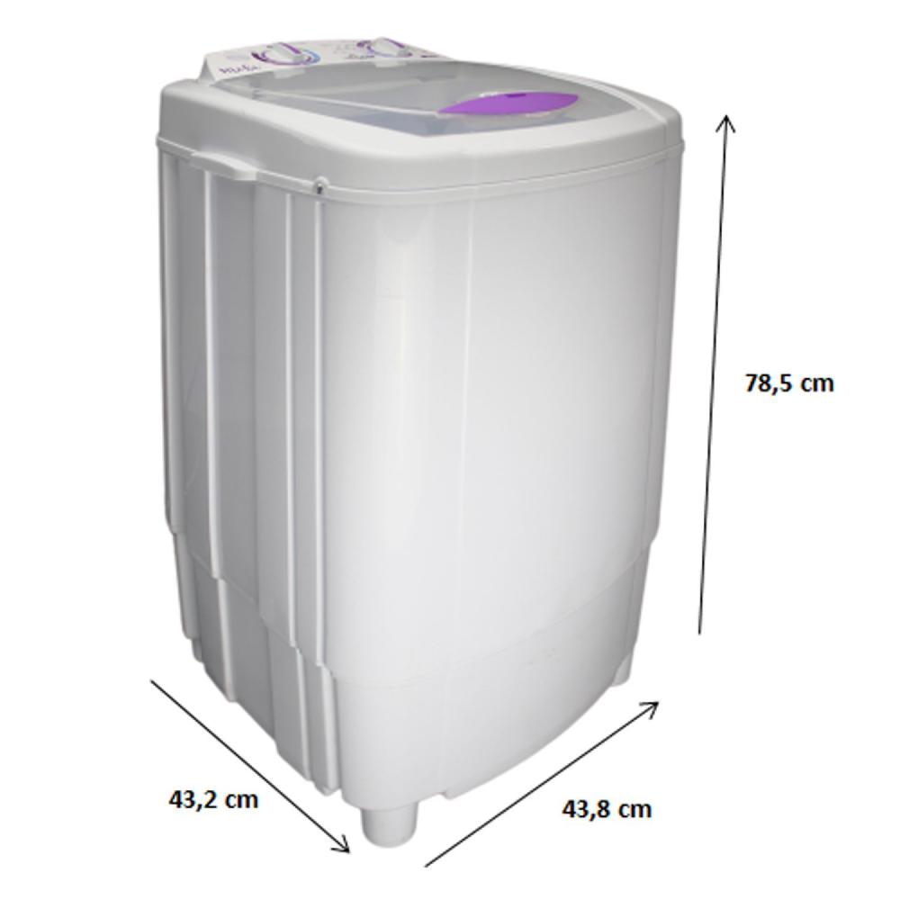 Miniatura Máquina de Lavar Roupas 4kg 220V Mobi Praxis Grifit Branco