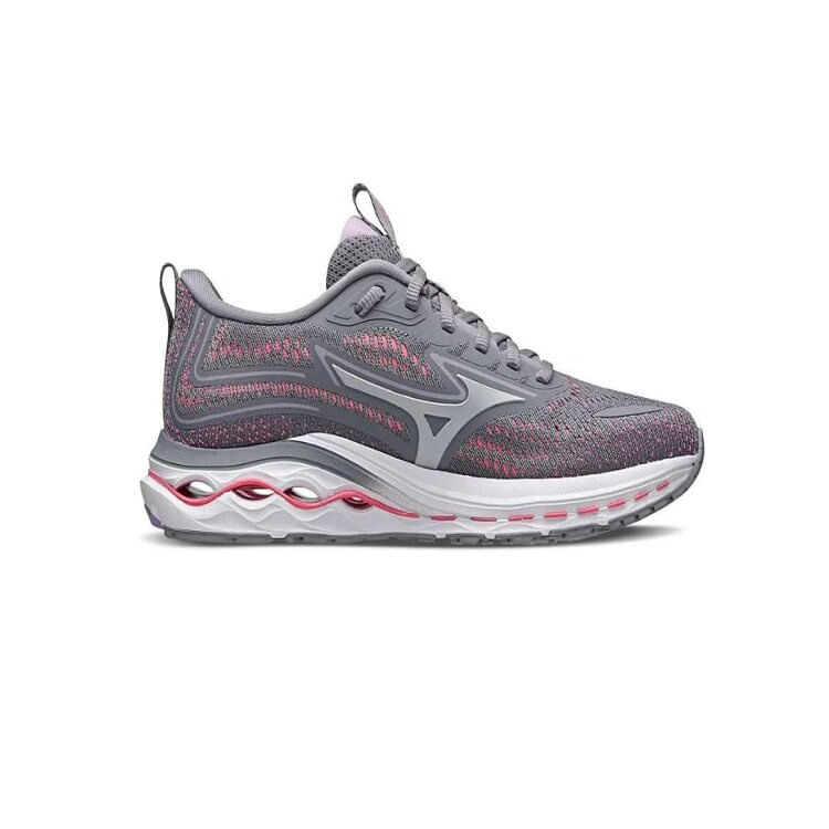 Miniatura Tenis Mizuno Wave Nitron 2 Feminino - Cinzarosa - CINZA/ROSA 34