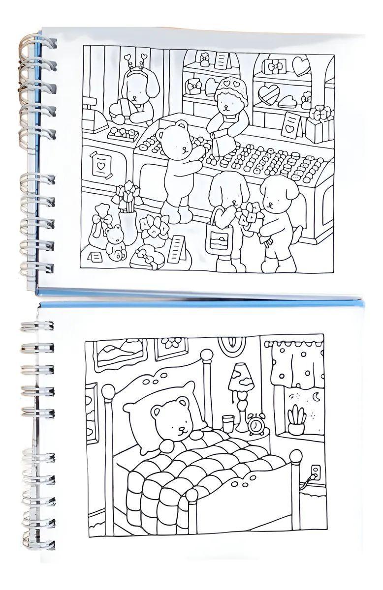 Livros De Colorir Bobbie Goods Caderno Capa Dura Antiestress