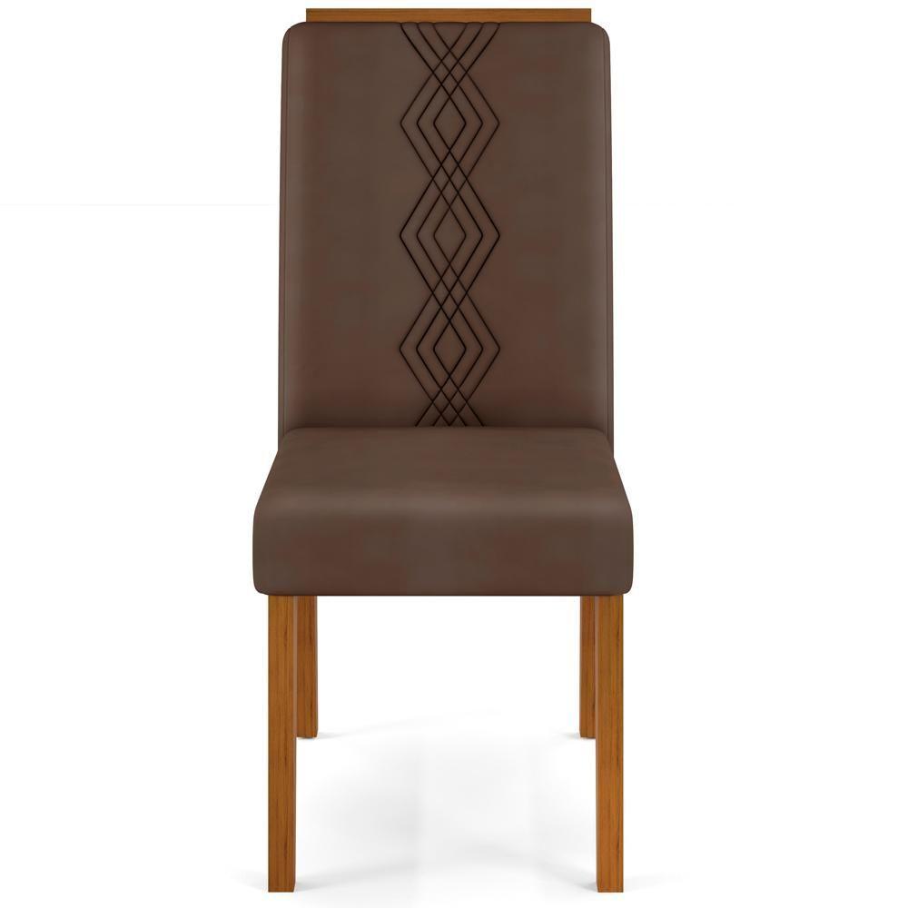 Miniatura Kit 6 Cadeiras De Jantar 27658 Freijo Veludo Moca Dj Moveis Freijo Veludo Moca