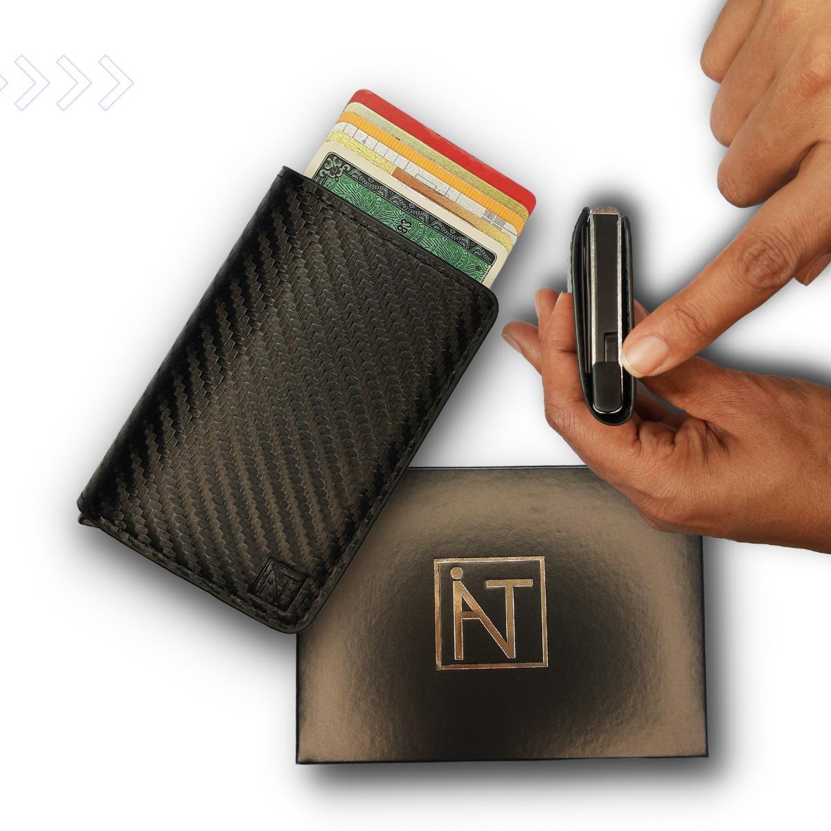 Miniatura Porta Cartão Rigido Couro Executiva Protect Rfid Lançamento