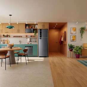 Miniatura Geladeira Brastemp BRM52MK 415L Duplex Inverter Frost Free Inox 110V