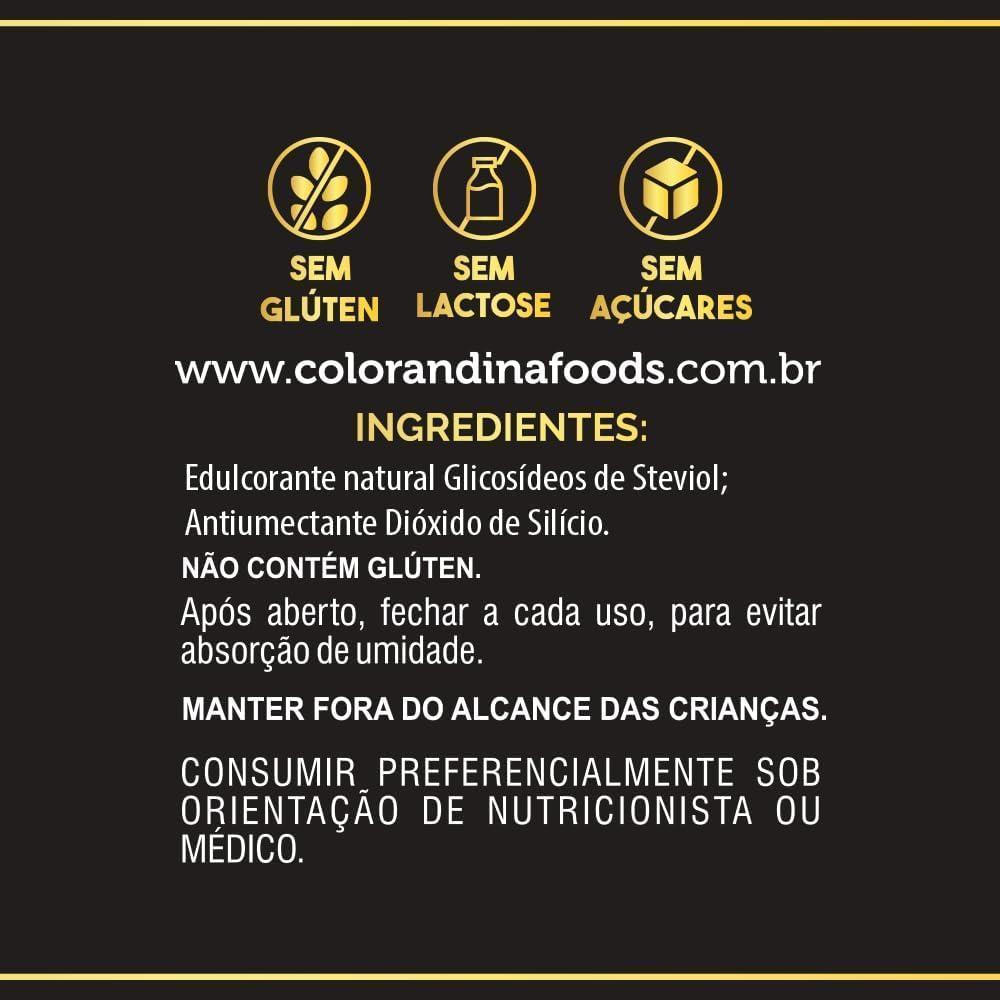 Miniatura Adoçante Color Andina Natural Dietético Stévia Pó 10G
