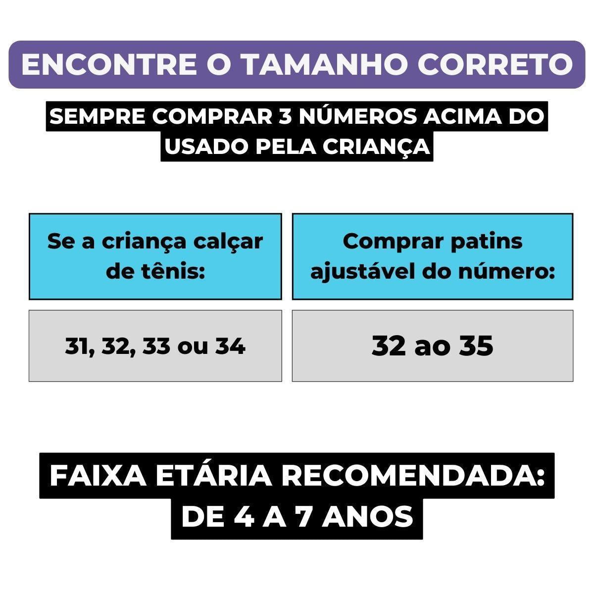 Patins Infantil 2 Em 1 Inline Triline Smile Glumi Tam 32-35